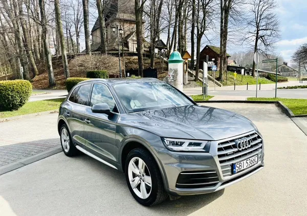 audi q5 biała Audi Q5 cena 122800 przebieg: 65000, rok produkcji 2019 z Biała